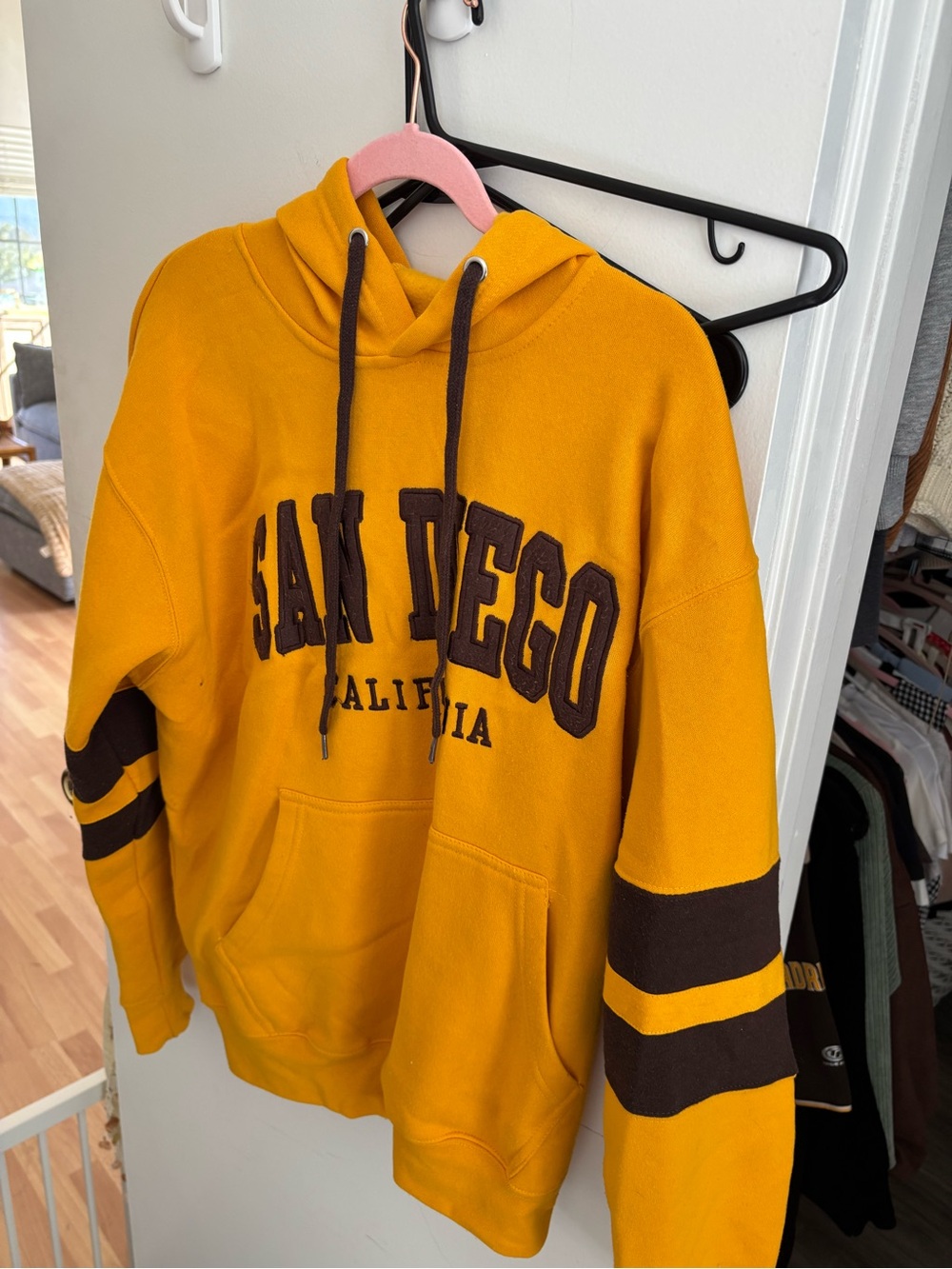 San Diego Padres Mustard Yellow Hoodie Sweatshirt